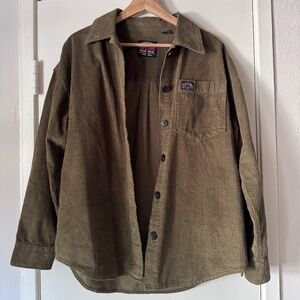 Superdry Corduroy Button Down Shirt Sz S